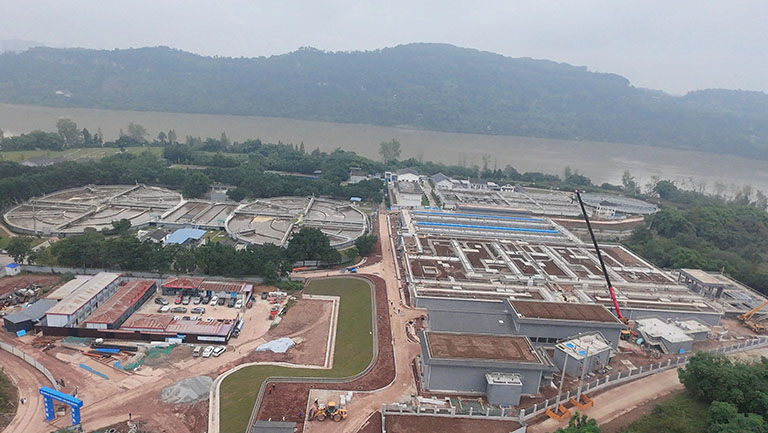 合川污水处理厂三期扩建工程通水调试.jpg
